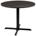 36" Round Rustic Gray Conference Table B14989