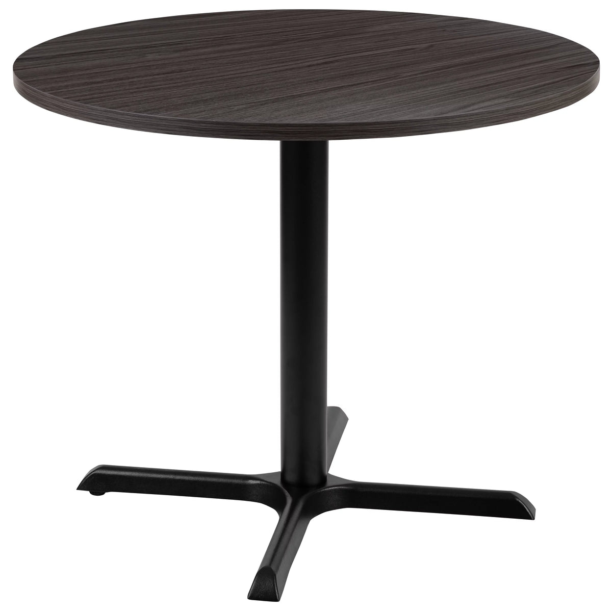 36" Round Rustic Gray Conference Table B14989