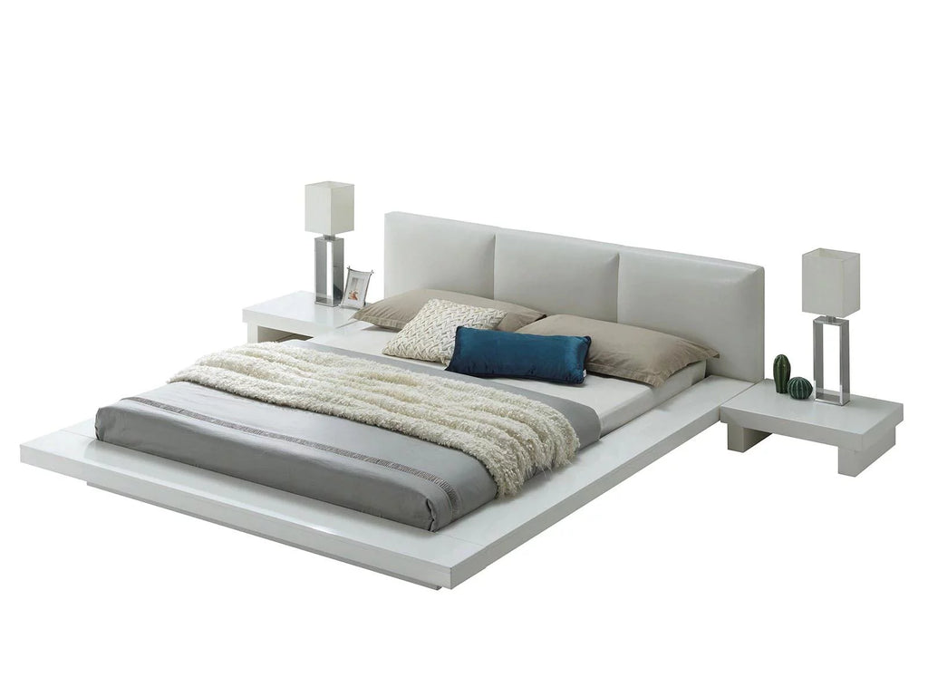 White Solid Wood King Bedroom Set 5pcs X78485