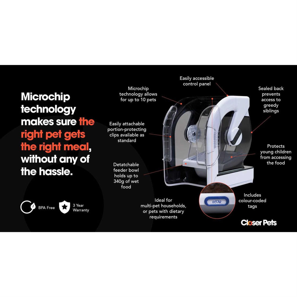Automatic Microchip Pet Feeder Y632458