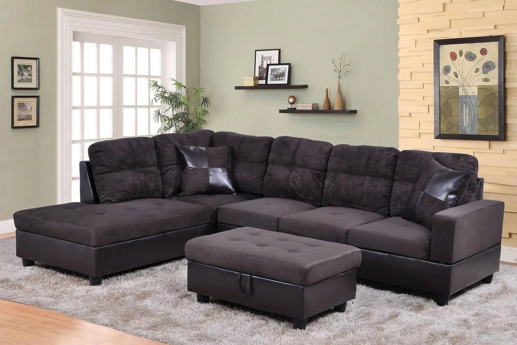 103.5'' Left Hand Facing Sectional Sofa with Storage Ottoman G104