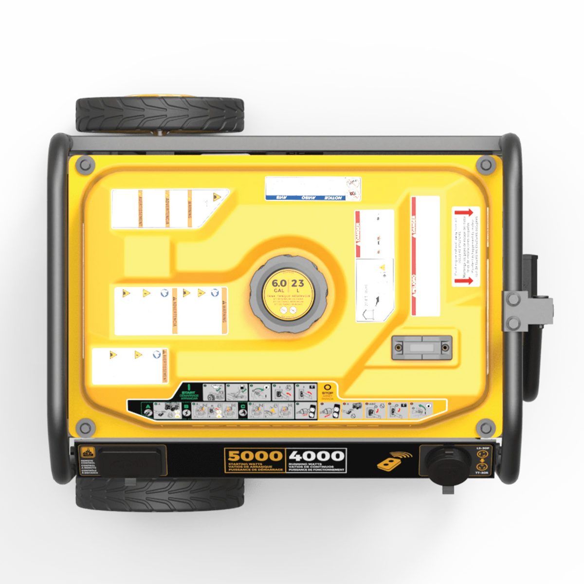 5000/4000 Watt Remote Start Portable Generator H16697