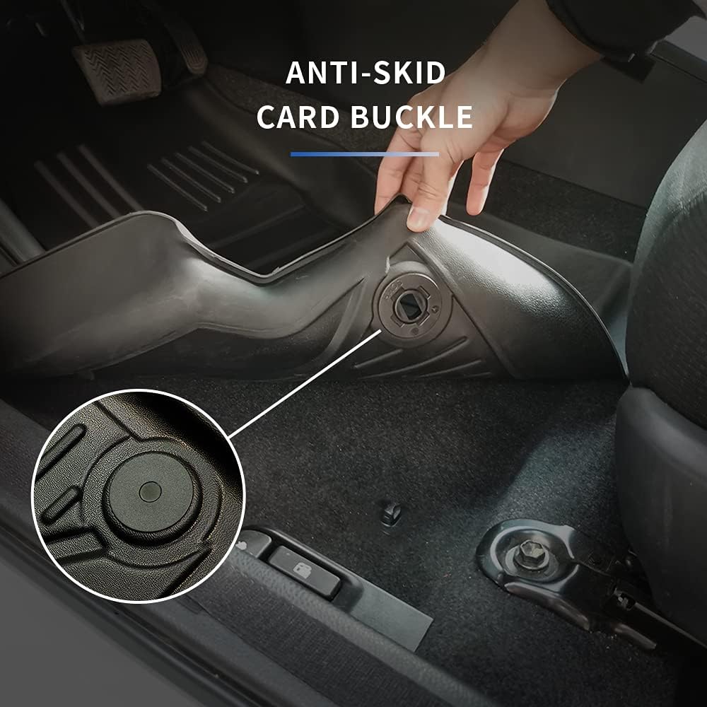 Black TPE Car Floor Mats Full Set X349