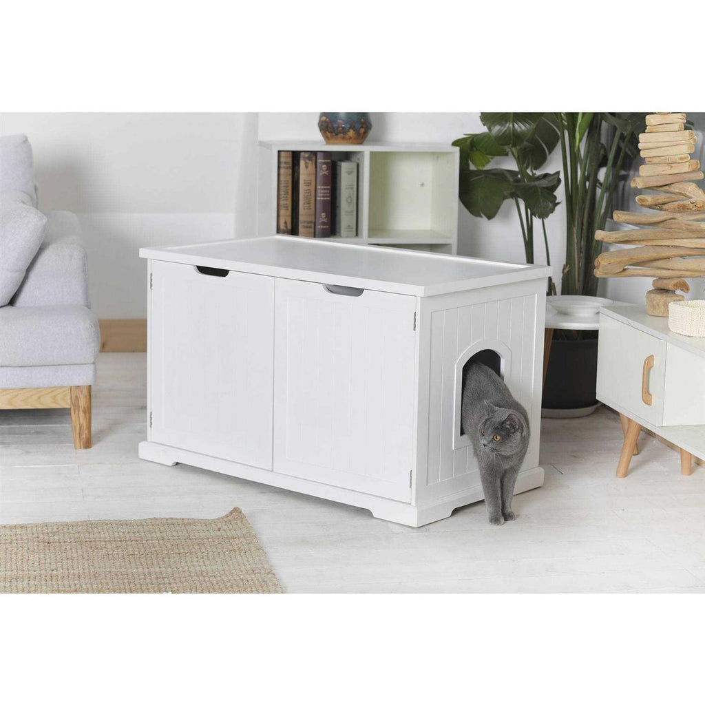White Cat Washroom Bench Y528790