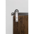 84 inch Side Mounted Mini Sliding Barn Door Track Brushed Nickel N917