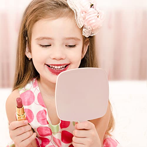 Hand Held Wood Mirror with Handle Y234138
