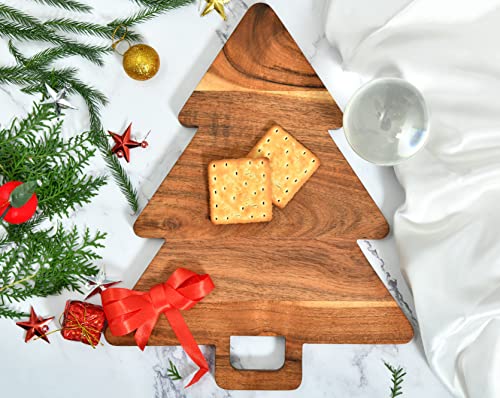 Organic Acacia Cutting Chopping Board with Handles A491675