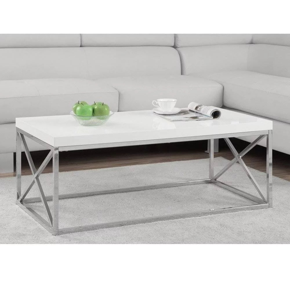 Glossy White Laminate Coffee Table E7089