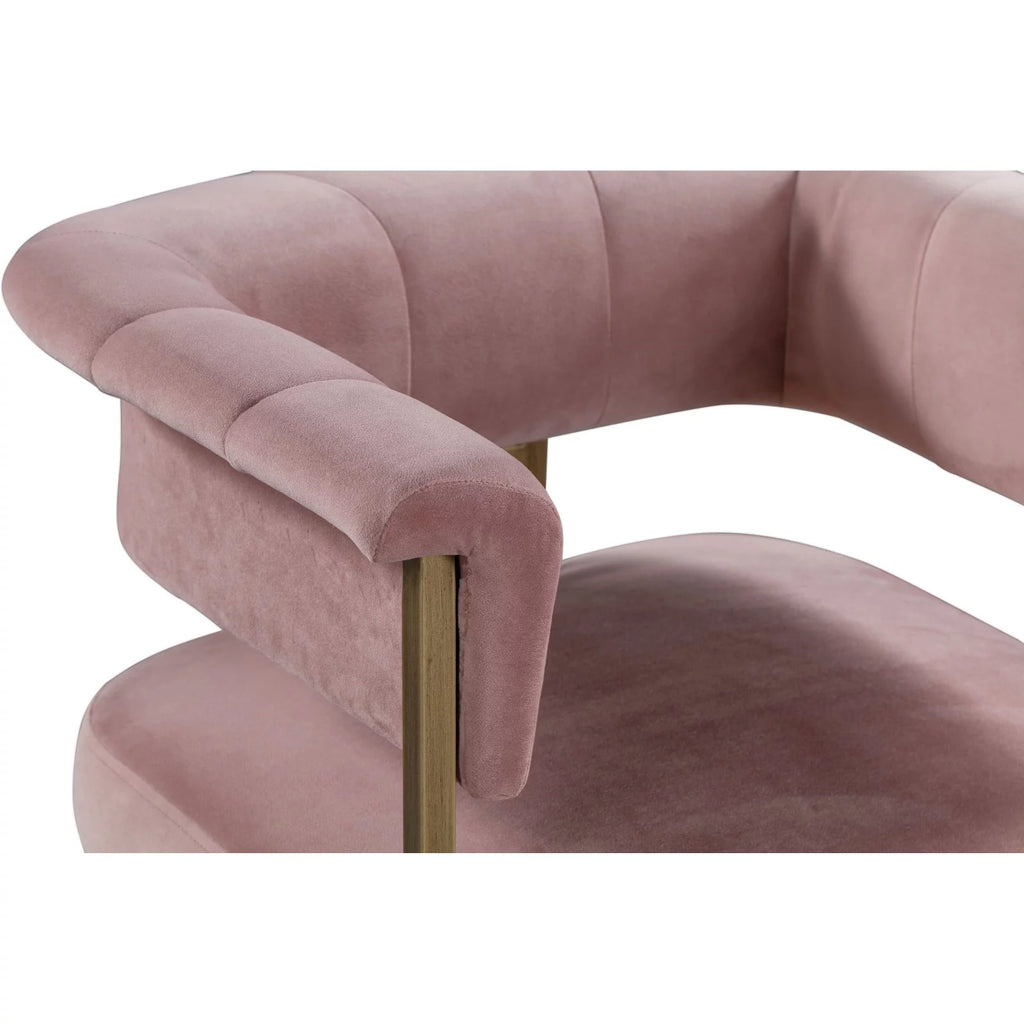 Blush Velvet Counter Stool W51774