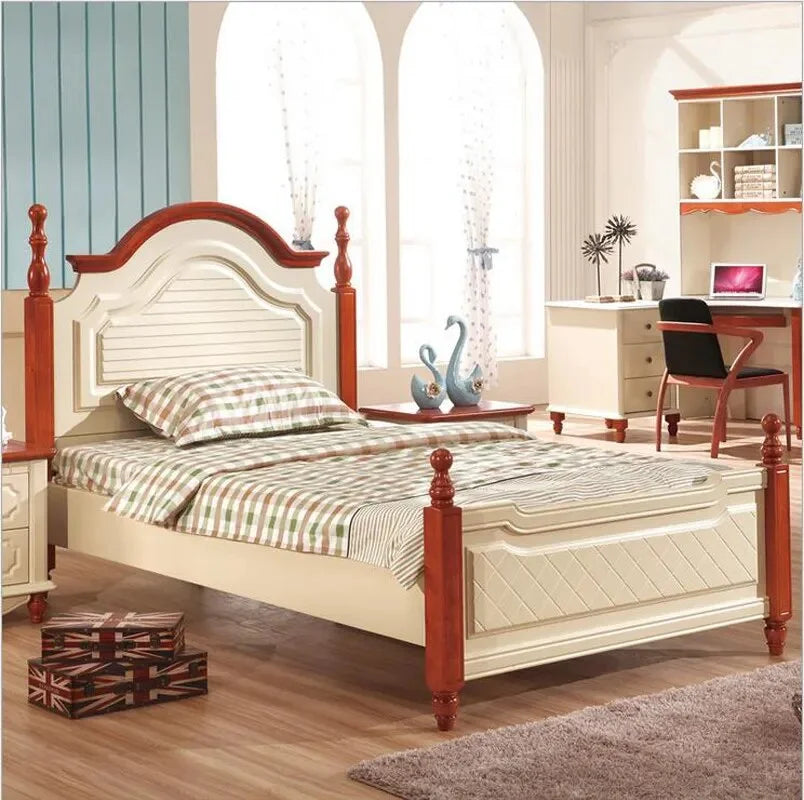 Rustic Wood Bed A35724