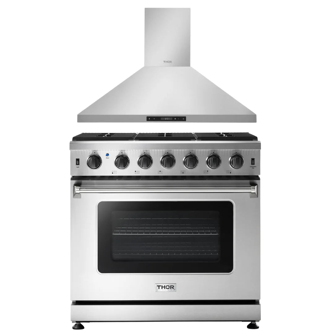 36 in. Gas Range and Range Hood F948284