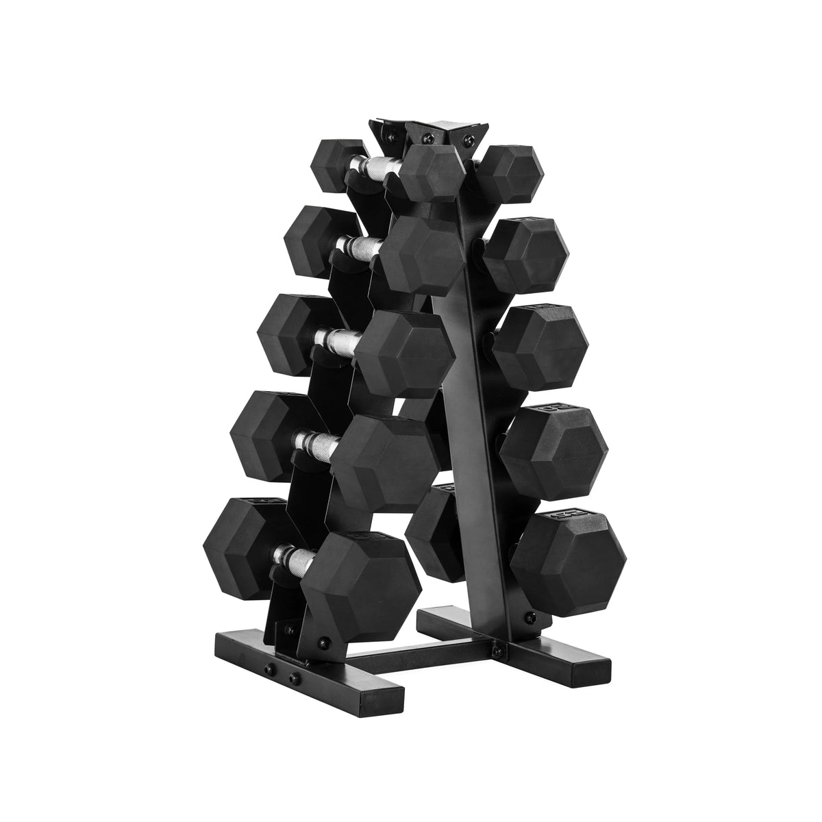 150 Lb. Rubber Hex Dumbbell Weight Set T355690
