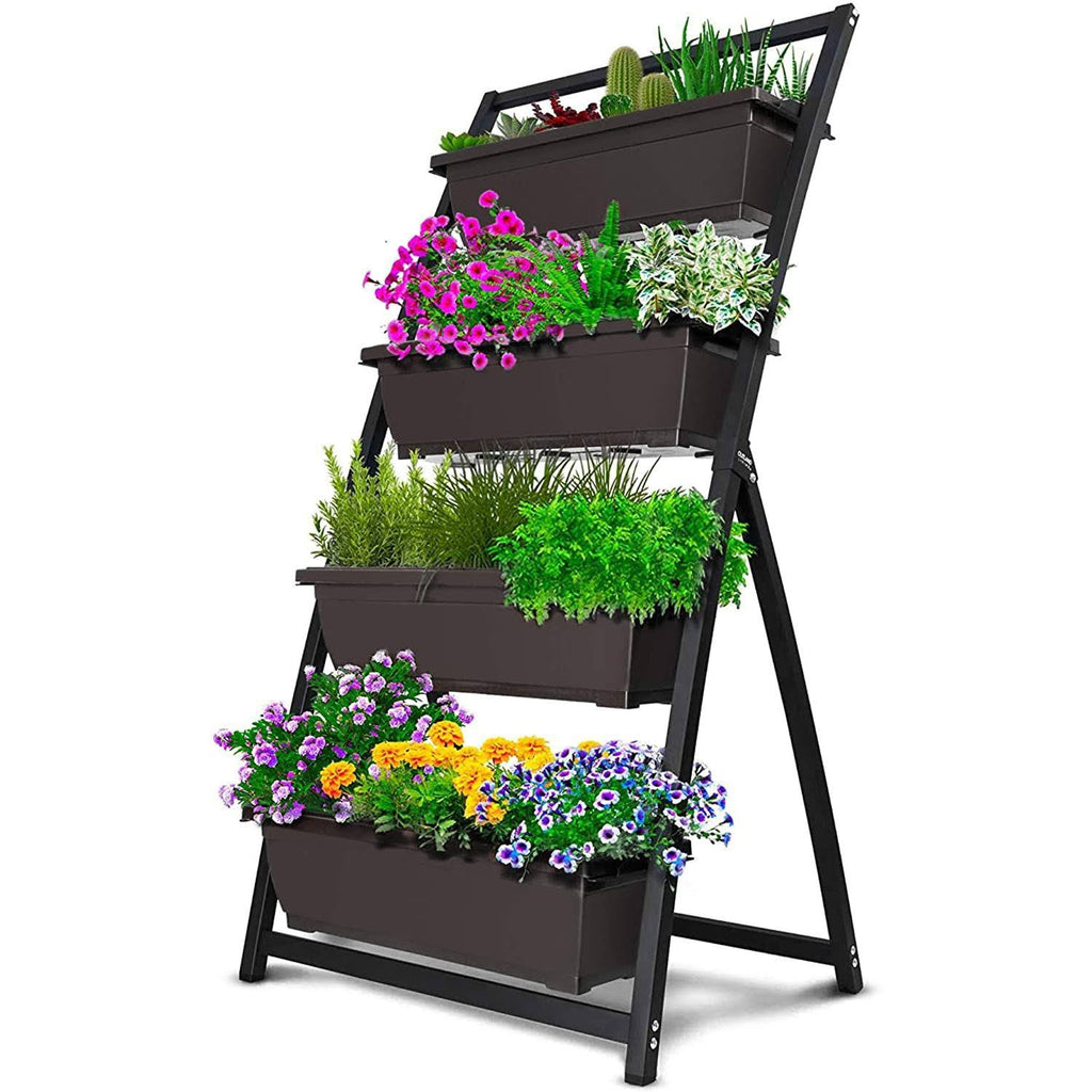 4-Bin 4ft Vertical Garden Grey E34186