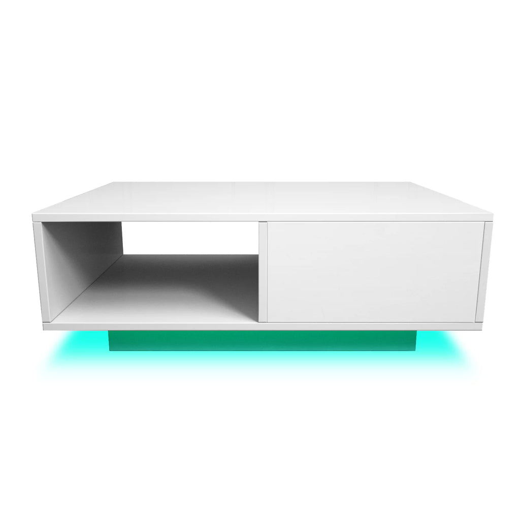 Oversized High Gloss Coffee Table with Drawer Z67442