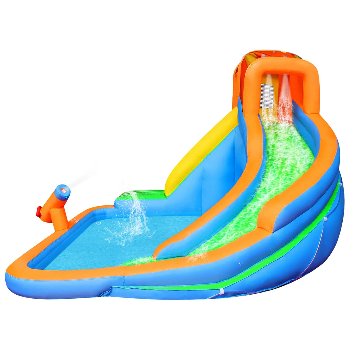 Inflatable Water Slide with Pool and Blower A989548