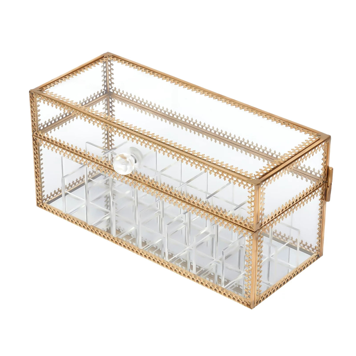 Clear 24-Grid Lipstick Storage Case H794998