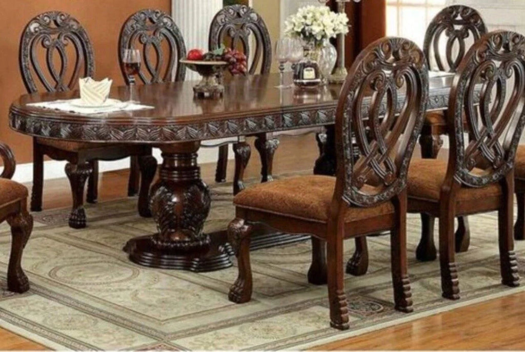 Cherry Solid Wood 7 Pc Dining Set Y13913