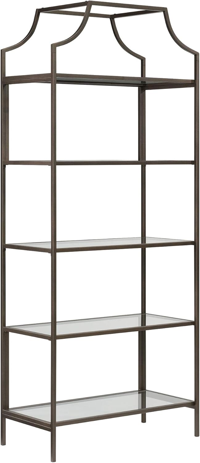 Bookcase Satin Gold Finish P30094