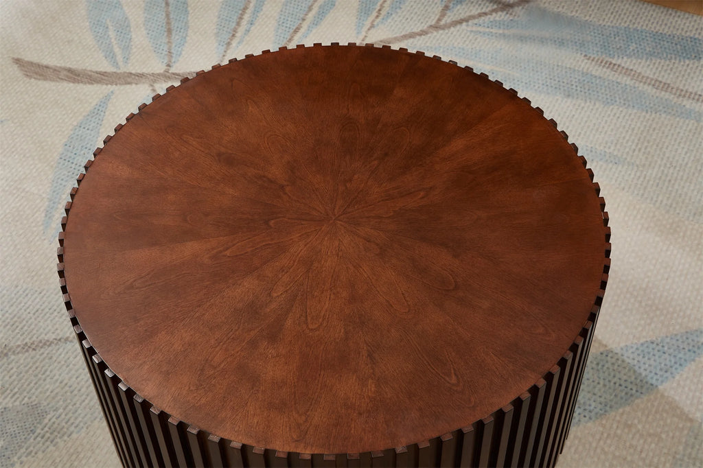 Round Solid Wood Coffee Table V1480