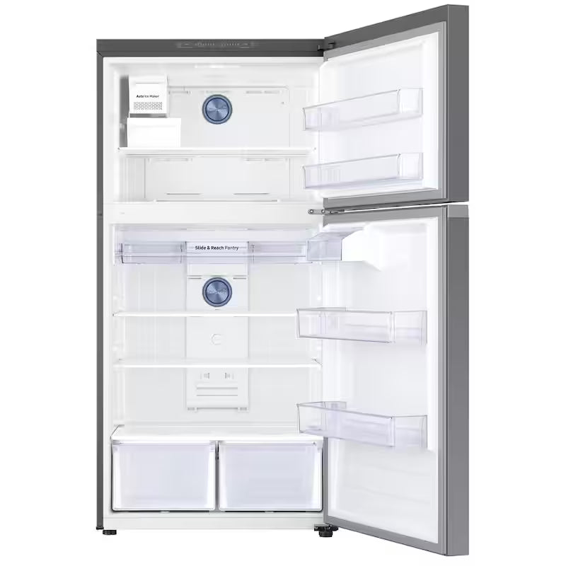 33 in. 21 cu. ft. Top Freezer Refrigerator with Ice Maker in Stainless Steel S396970
