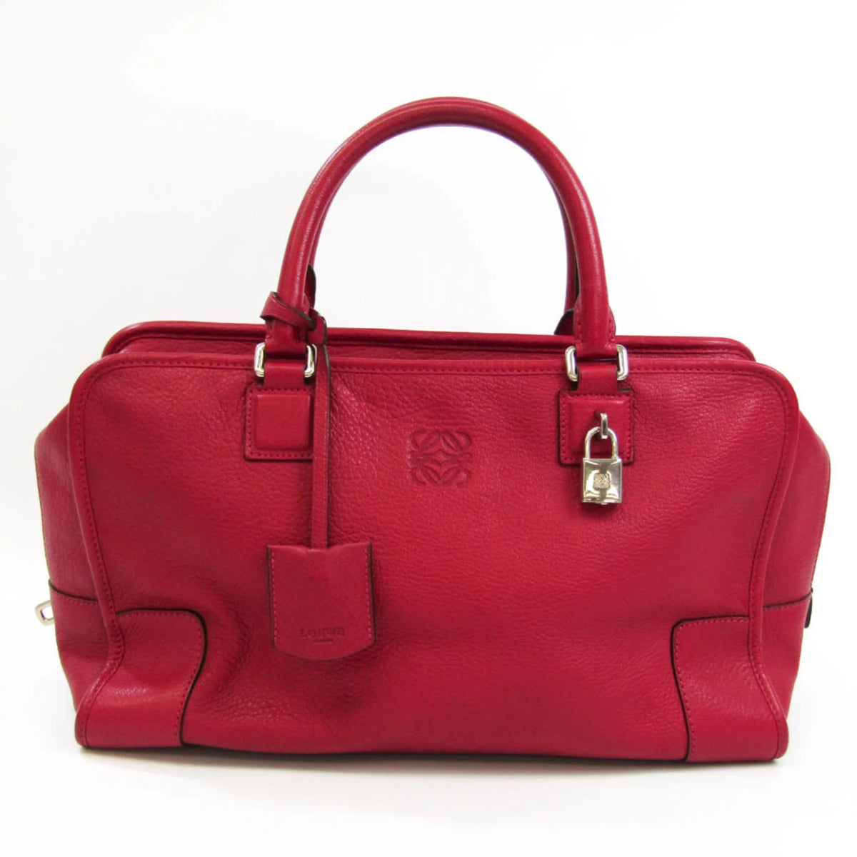 Pre-Owned Red Leather Handbag M159