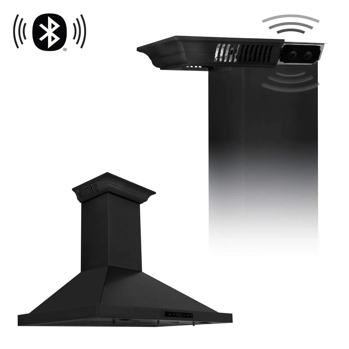 36 in. Black Stainless Steel Indoor Wall Range Hood S3279