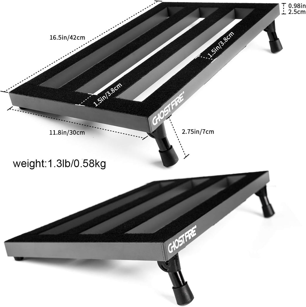 Aluminum Alloy Guitar Pedal Board with Carry Case O93221