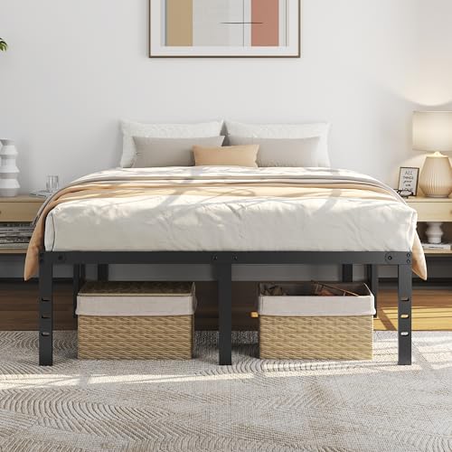 14 Inch Full Metal Platform Bed Frame with Under Bed Storage Q25208