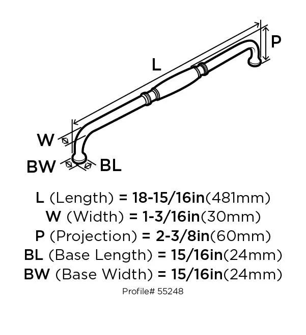 18" Center To Center Appliance Pull X288