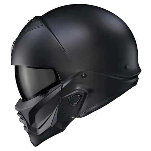 Matte Black 3/4 Motorcycle Helmet L46858