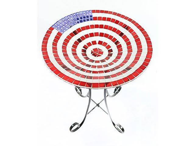 Glass Birdbath with Metal Stand U444