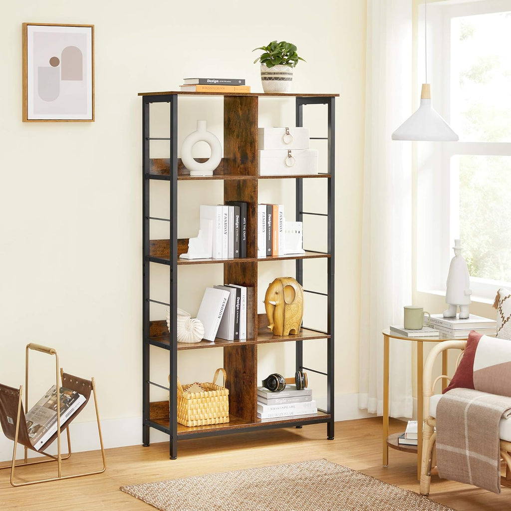 4-Tier Bookcase with 8 Cubes W724