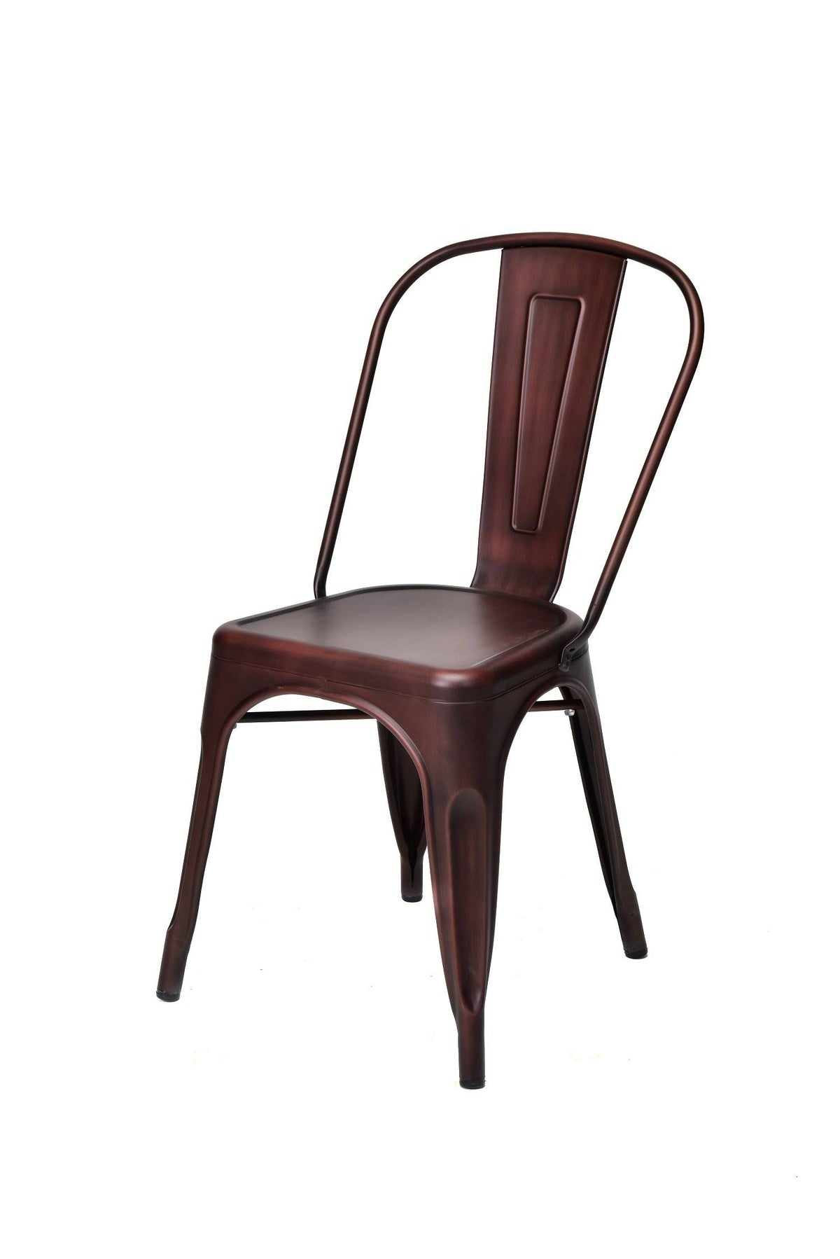 Powder Coated Steel Stackable Armless Chair Set of 4 B6095
