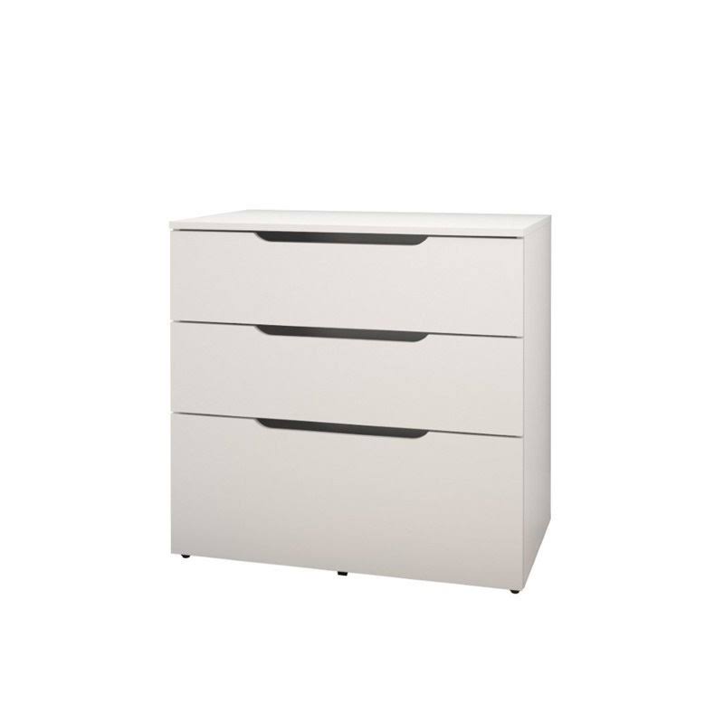 White 3 Drawer File Cabinet F9873