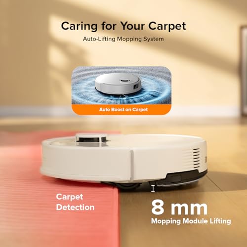 Robot Vacuum and Mop Cleaner, 5500Pa Suction, Lidar Navigation D187