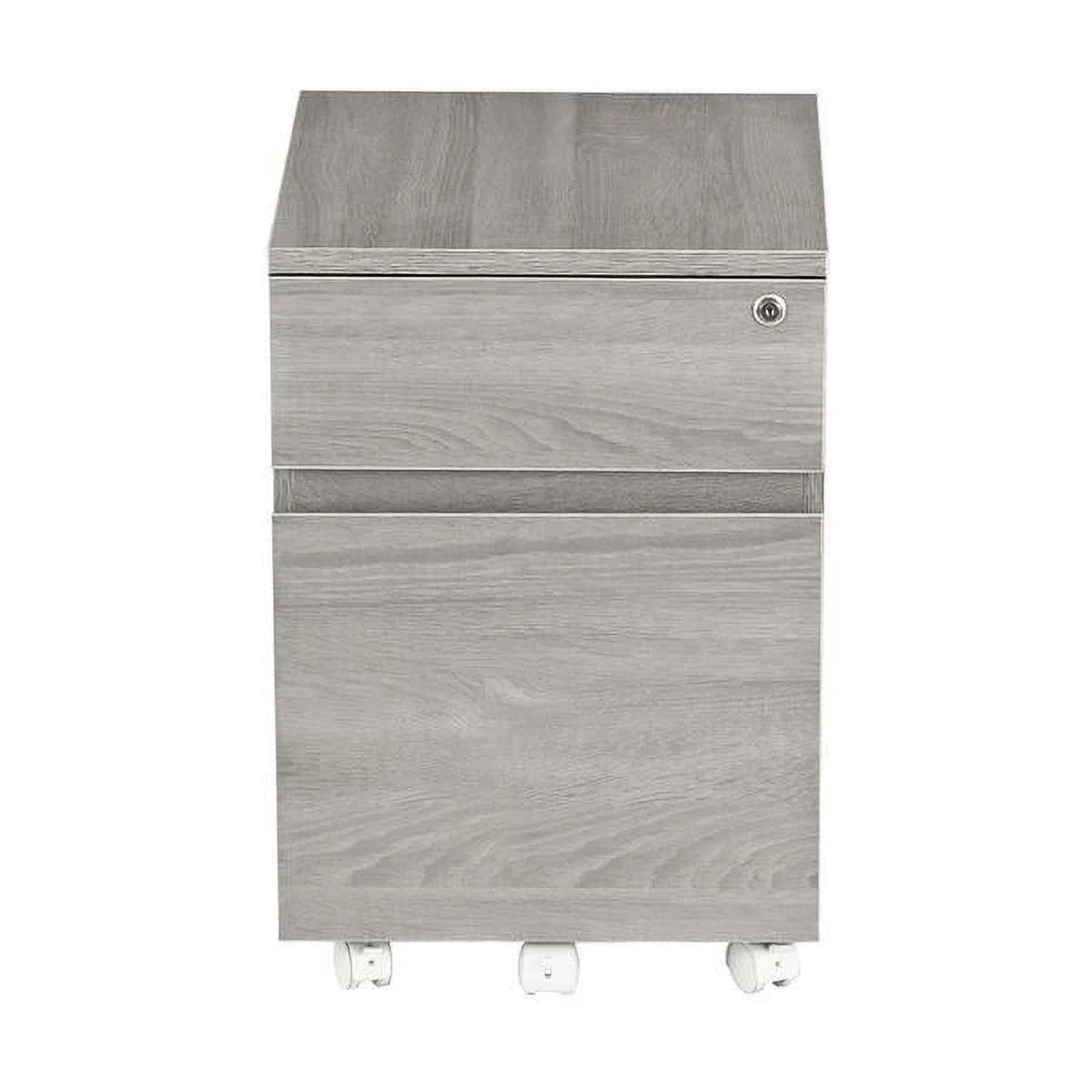 Grey Two Drawer Vertical Filing Cabinet with Lock G983768