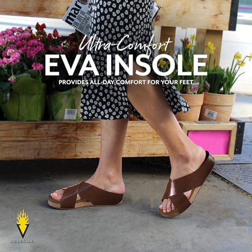 Wedge Sandals with EVA Insole and Rubber Outsole U609491