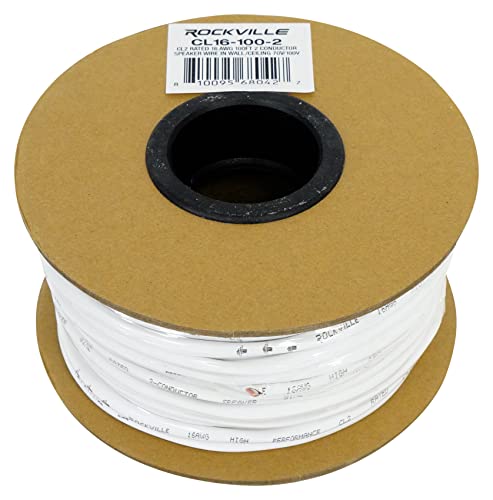 4" Ceiling/Wall Speakers with Amplifier and 16AWG Speaker Wire E5988