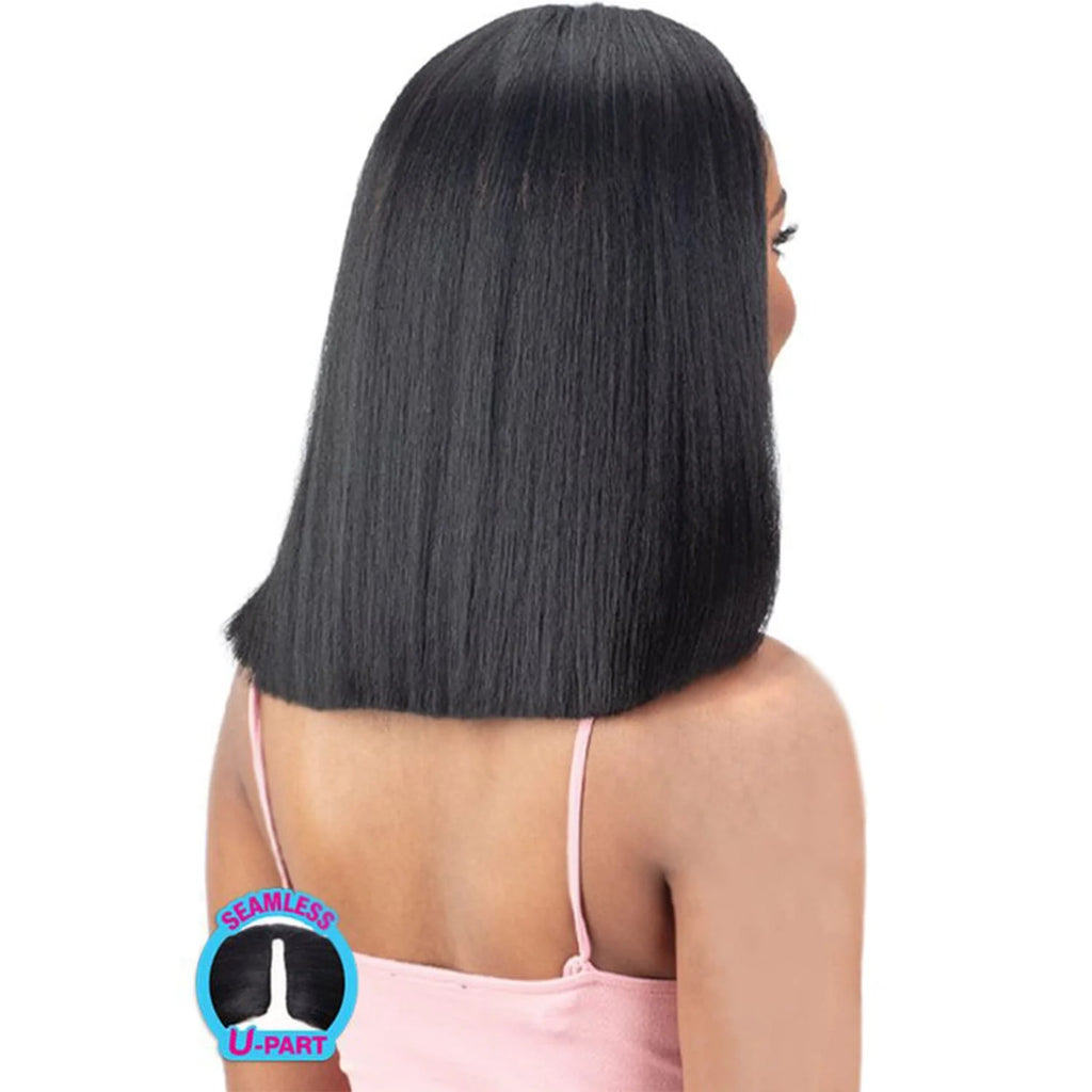 U Part Wig Natural Yaky Straight 14" X51930