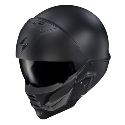 Matte Black 3/4 Motorcycle Helmet L46858