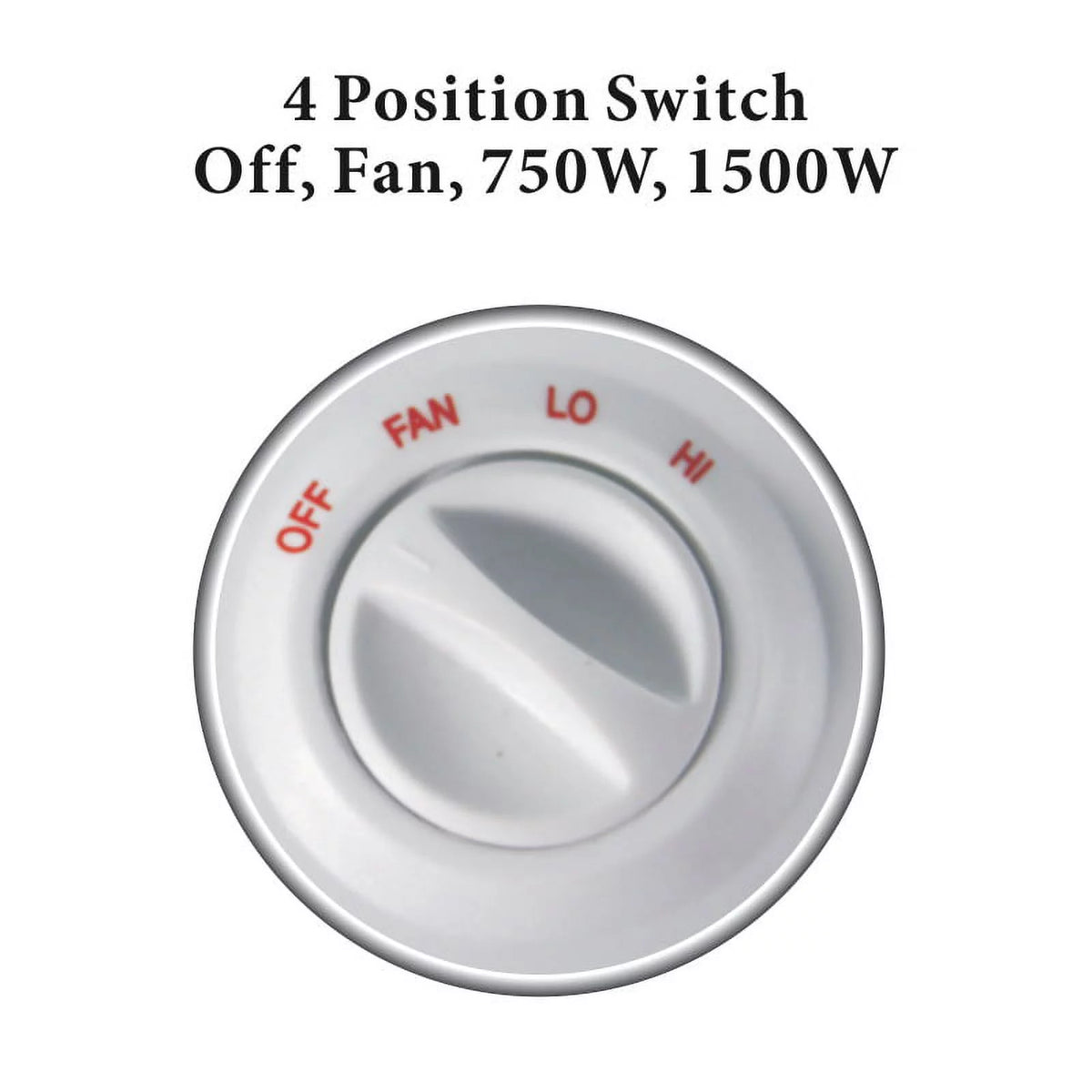 Portable Oscillating Fan Heater with Thermostat R6943