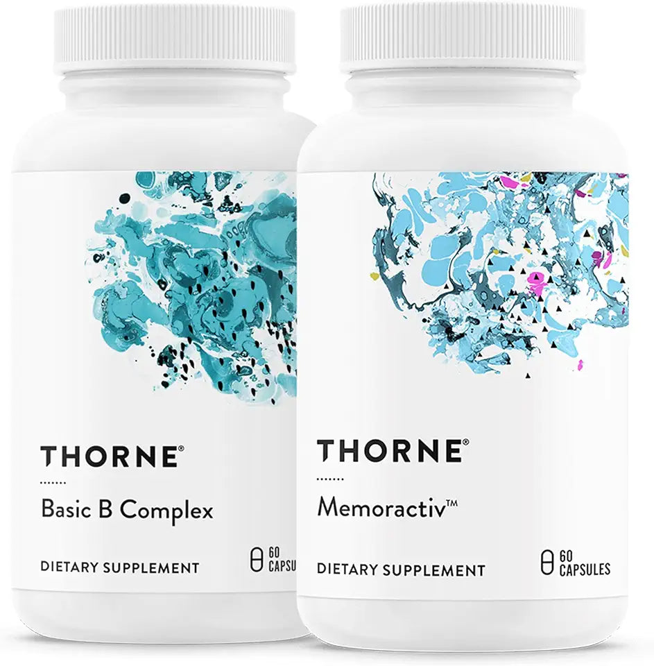 60 Capsules B Complex & Memoractiv Bundle Gluten Free Dairy Free T896764