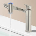 1080° Rotatable Height Adjustable Single Handle Bathroom Vanity Faucet with Temperature Display T621650