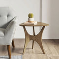 Light Brown Wood Side Table J45295