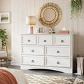 Gray 7 Drawer Wood Dresser S753