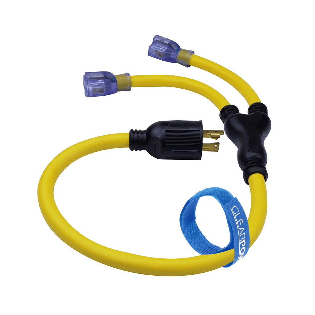 Yellow Power Adapter Extension Cord F471