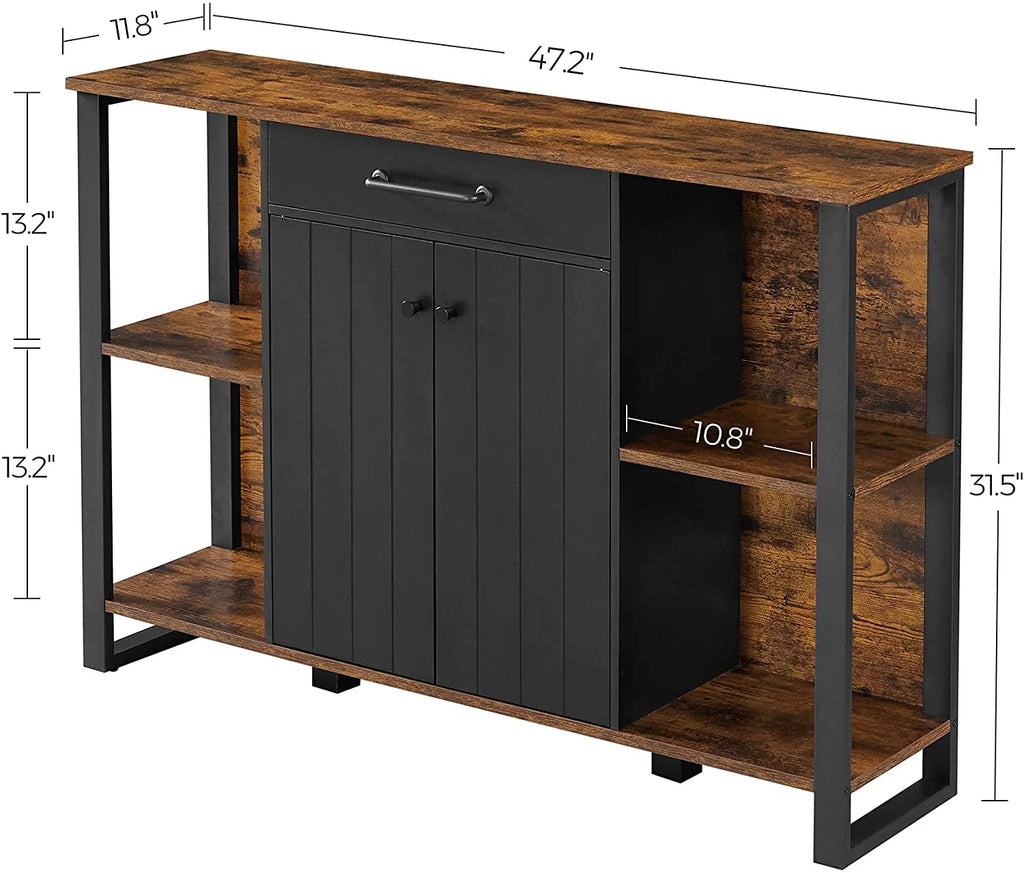 Buffet Cabinet with Drawer Shelves Door X2923