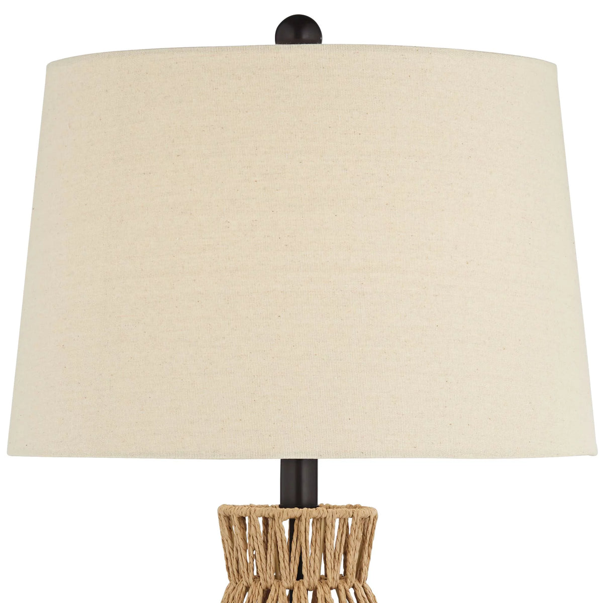 Set of 2 29" Tall Natural Rattan Wicker Table Lamps N91063