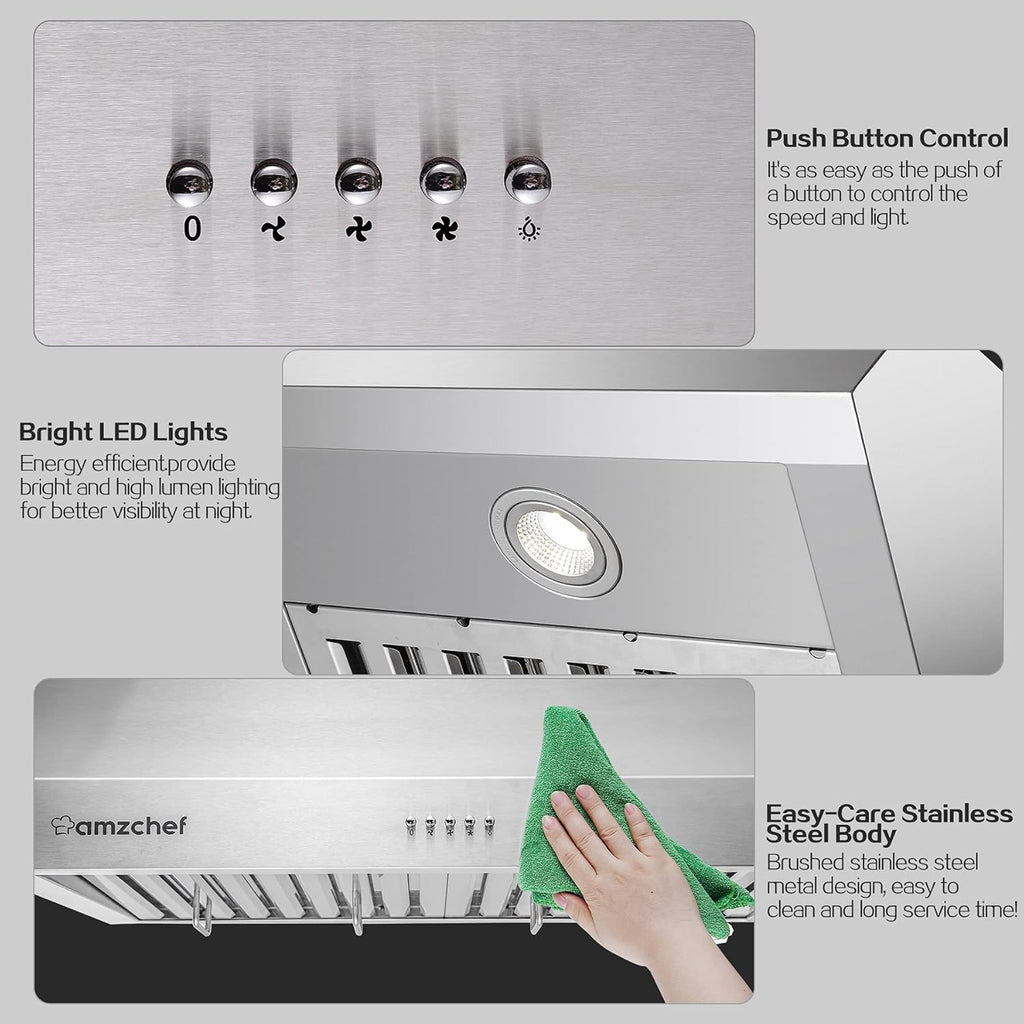 30 inch 700CFM Stainless Steel Under Cabinet Range Hood H21920