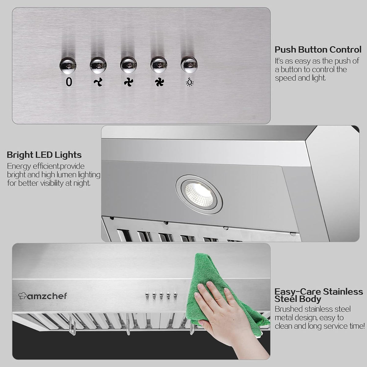 30 inch 700CFM Stainless Steel Under Cabinet Range Hood H21920